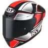 KYT TT Course Tourist Capacete Preto Cinzento Vermelho S