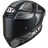 KYT TT Course Tourist Capacete Preto Cinzento XS