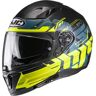 HJC i70 Alligon Capacete Preto Amarelo L