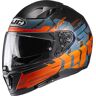 HJC i70 Alligon Capacete Preto Laranja S