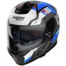 Nolan N80-8 Starscream N-Com Capacete Preto Branco Azul M