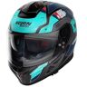 Nolan N80-8 Starscream N-Com Capacete Preto Azul L