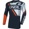 Oneal Element Shocker Motocross Jersey Azul Laranja S
