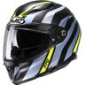 HJC F70 Galla Capacete Preto Cinzento Amarelo 2XL