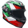 AGV K-6 S Excite Capacete Branco Vermelho Verde XS