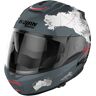 Nolan N100-6 Legend Carlos Checa N-Com Capacete Cinzento Branco L