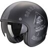 Scorpion Belfast Evo Spade Capacete a jato Preto Prateado XL