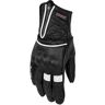 Rusty Stitches Lilly Luvas de motocicleta para senhoras Preto Branco XS