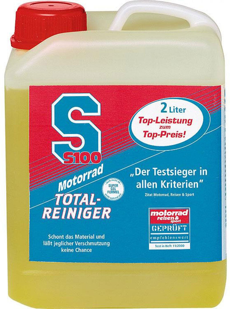 S100 Motorcycle Total Cleaner 2 litre plastic canister Moto Moto Total Cleaner 2 litros de recipiente plástico