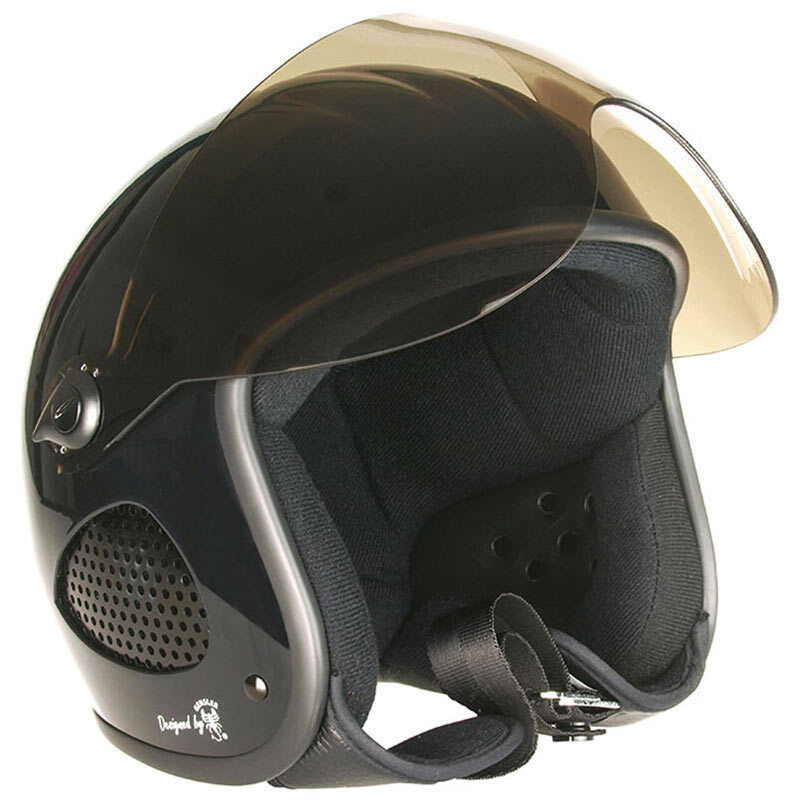 Bores Slight II Jet Helmet Black Capacete de jato preto