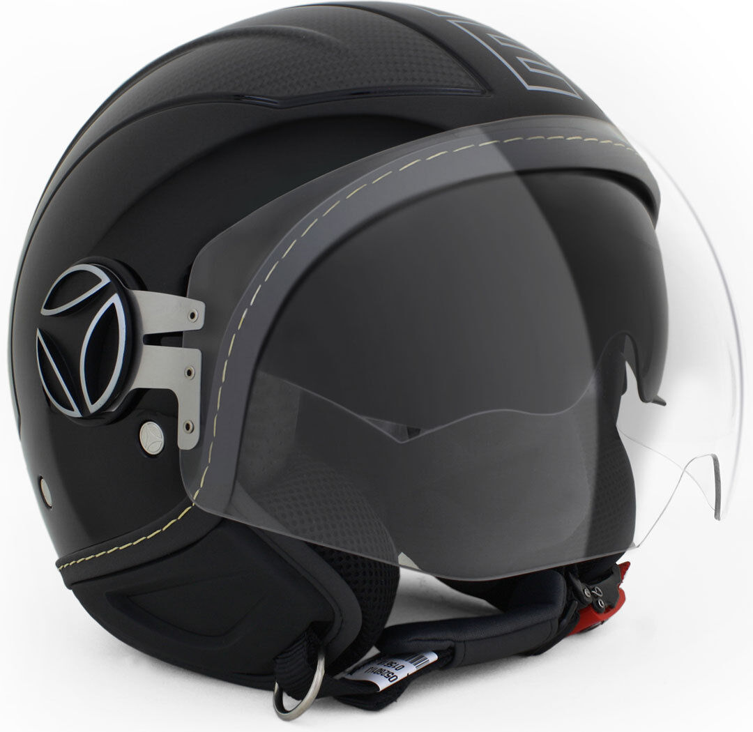 MOMO Avio Pro Carbonio Black/Silver Capacete a jato