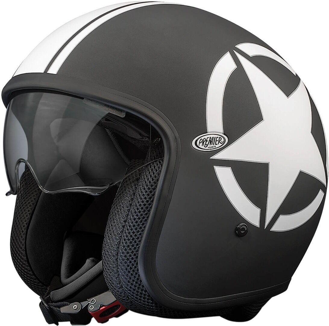 Premier Vintage Star Jet Helmet Capacete a jato