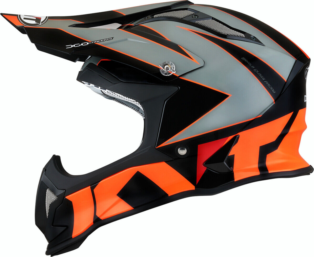 KYT Strike Eagle Blinking Capacete de motocross