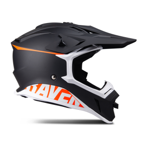 Raven Airborne Evo MX-hjälm Svart-Orange
