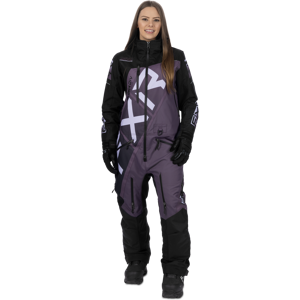 FXR CX F.A.S.T. Fodrad Monosuit Dam Svart-Muted Grape