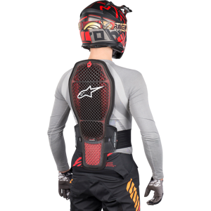 Alpinestars Nucleon KR-R Cell Ryggskydd Transparent-Röd-Svart