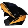 NSASL Modular Motorcycle Helmet,DOT/ECE Approved Flip Up Front Motorcycle Helmet With Double Visor,Full Face Motorcycle Scooter Helmet For Adults Women And Men(Color:F,Size:XL=61-62cm)