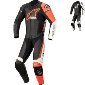 Alpinestars GP Force Phantom One Piece Leather Motorcycle Suit - Black White Metallic Grey - UK 50"   EU 60   US 50", Black White Metallic Grey  - Black White Metallic Grey