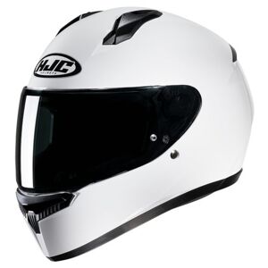 HJC C10 Plain Motorcycle Helmet - White - Medium (57-58cm), White  - White