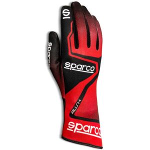 Sparco Rush Kart Gloves - XL, Red / Black  - Black/red