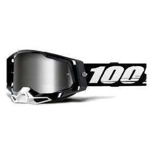 100% 100&#37; Racecraft 2 Goggles Black/silver Lens  2023 Black/Silver Mirror Lens