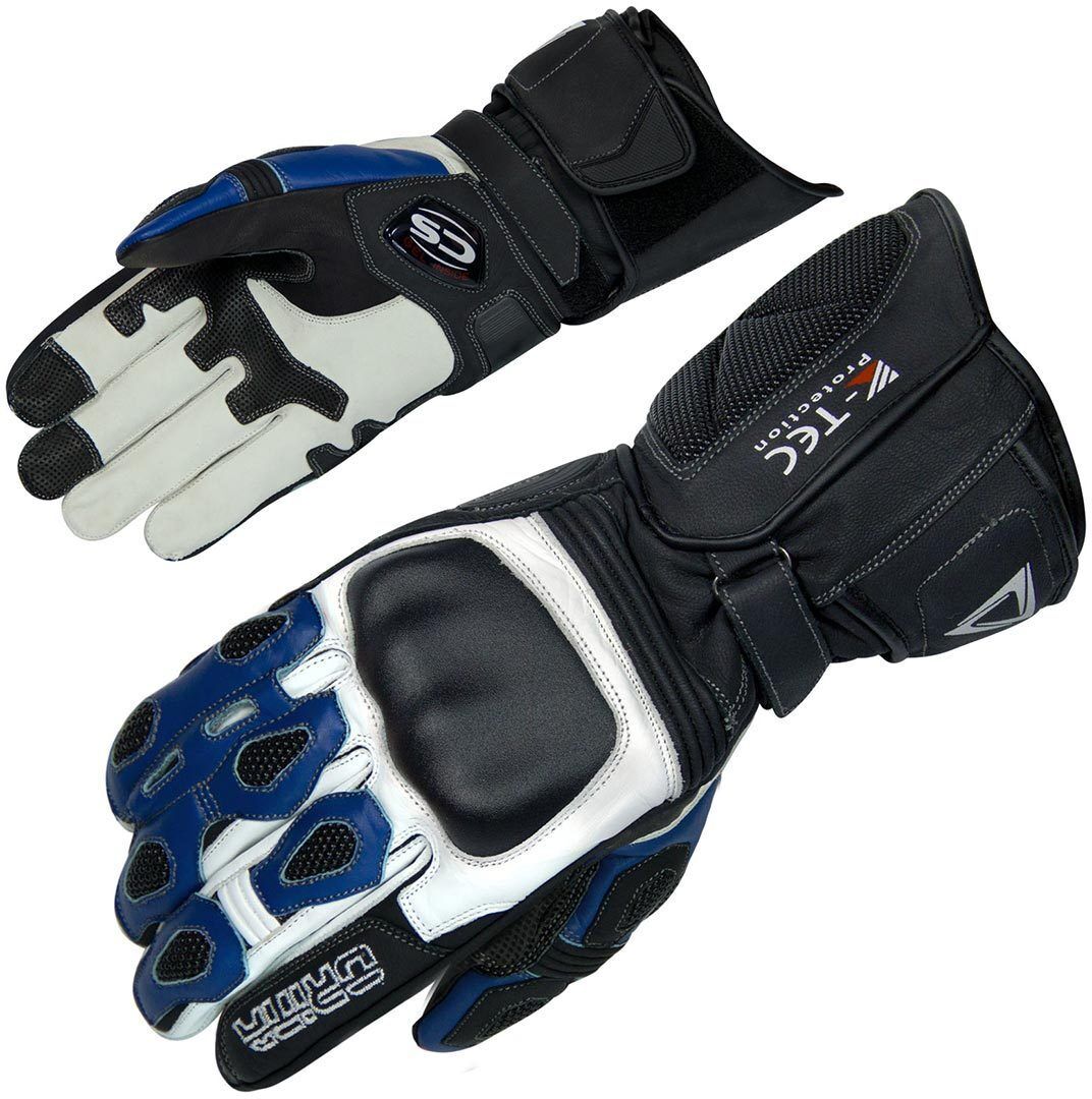 Photos - Motorcycle Gloves Orina Force  Unisex Black White Blue Size: S 2262s