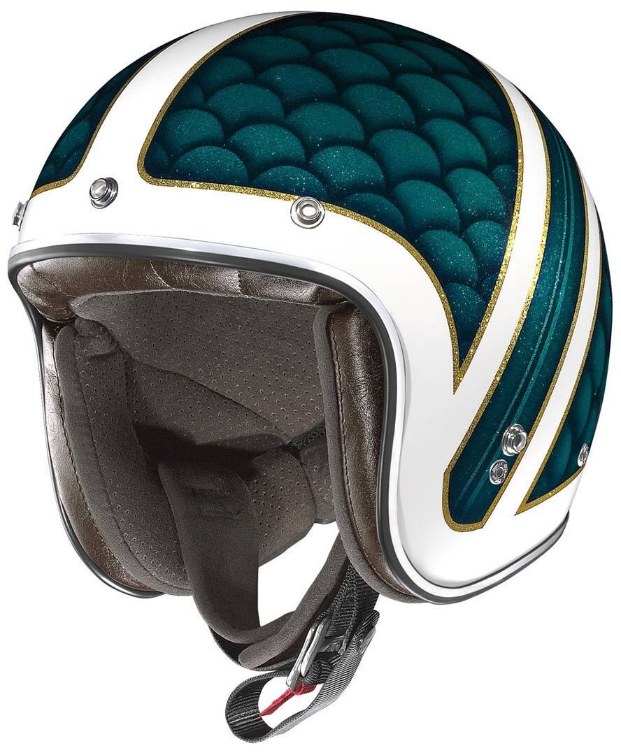 Photos - Motorcycle Helmet X-lite X-201 Santa Monica Demi Jet Helmet Unisex Green Size: M x2100036201 
