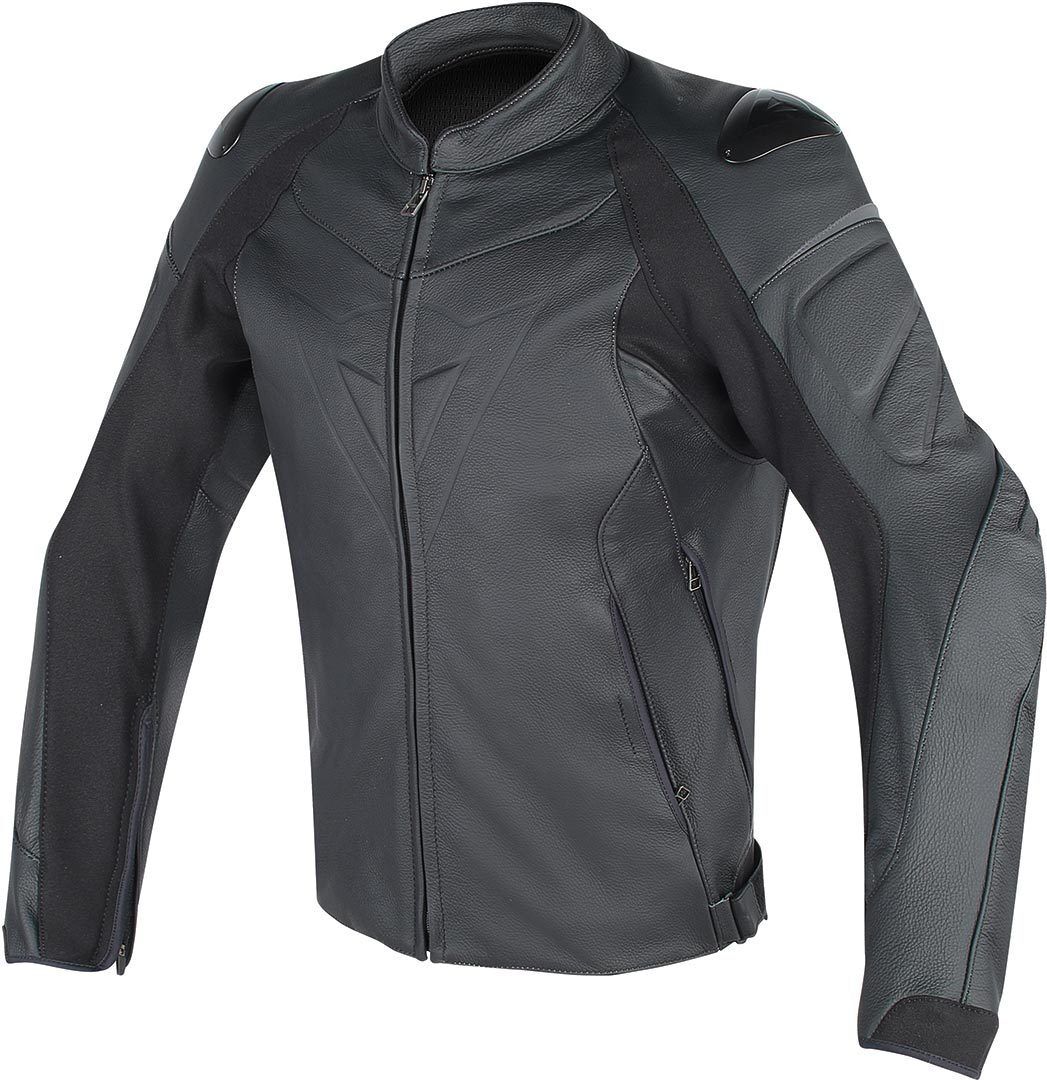 Photos - Motorcycle Clothing Dainese Fighter Motorcycle Leather Jacket Unisex Black Size: 46 1533755631 
