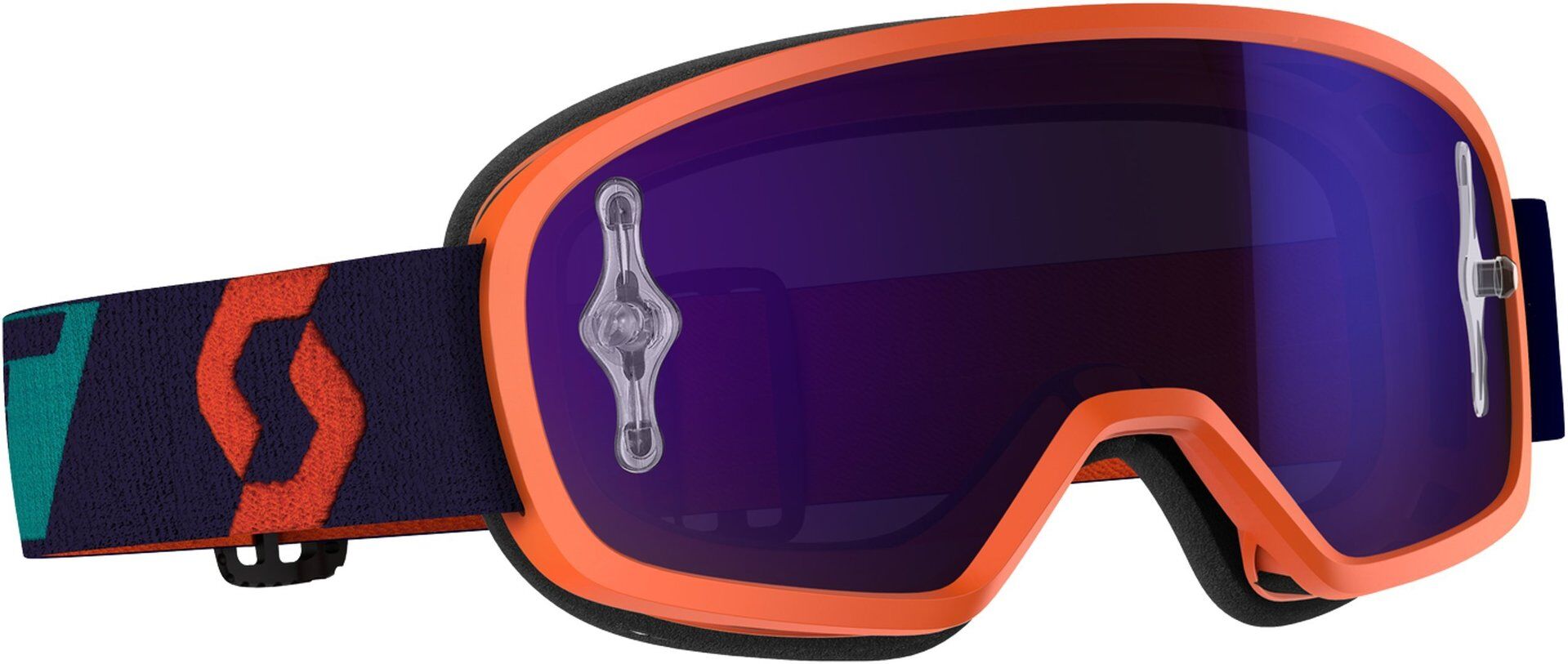 Photos - Motorcycle Goggles / Face Mask Scott Buzz Pro Kids Motocross Goggles Unisex Blue Orange Size: One Size 26 