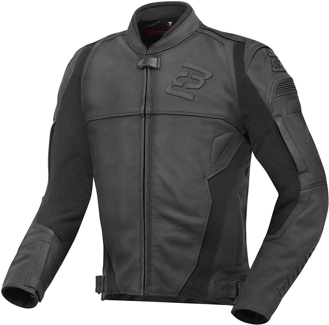 Photos - Motorcycle Clothing Bogotto Black-X Motorcylce Leather Jacket Unisex Black Size: 2xl bgtlmj005