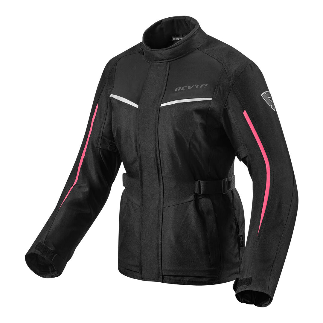 Photos - Motorcycle Clothing Revit Voltiac 2 Ladies Motorcycle Textile Jacket Female Black Pink Size: 3 