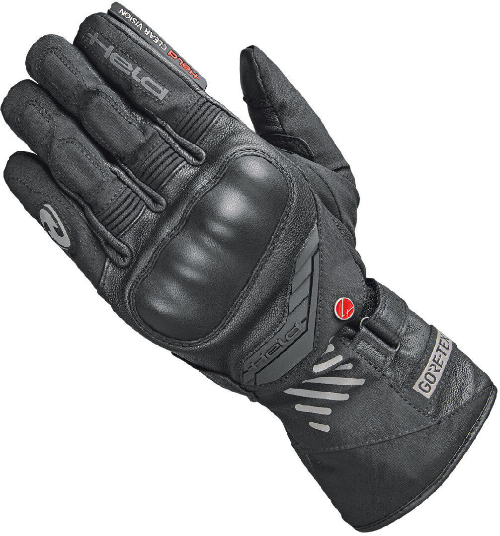 Photos - Motorcycle Gloves Held Madoc Max  Unisex Black Size: M L 0220400018 