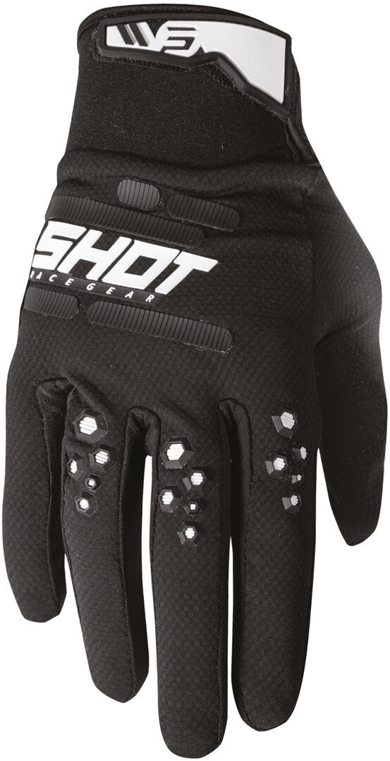 Photos - Motorcycle Gloves Shot Vision Motocross Gloves Unisex Black Size: 2xl a0a13i1a0211