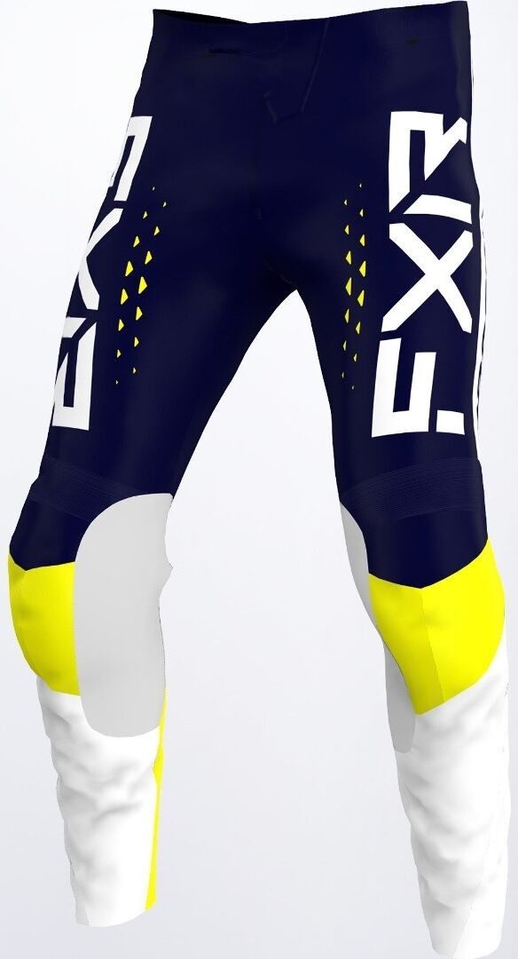 Photos - Motorcycle Clothing FXR Clutch Pro Motocross Pants Unisex Blue Yellow Size: 34 223347470134 