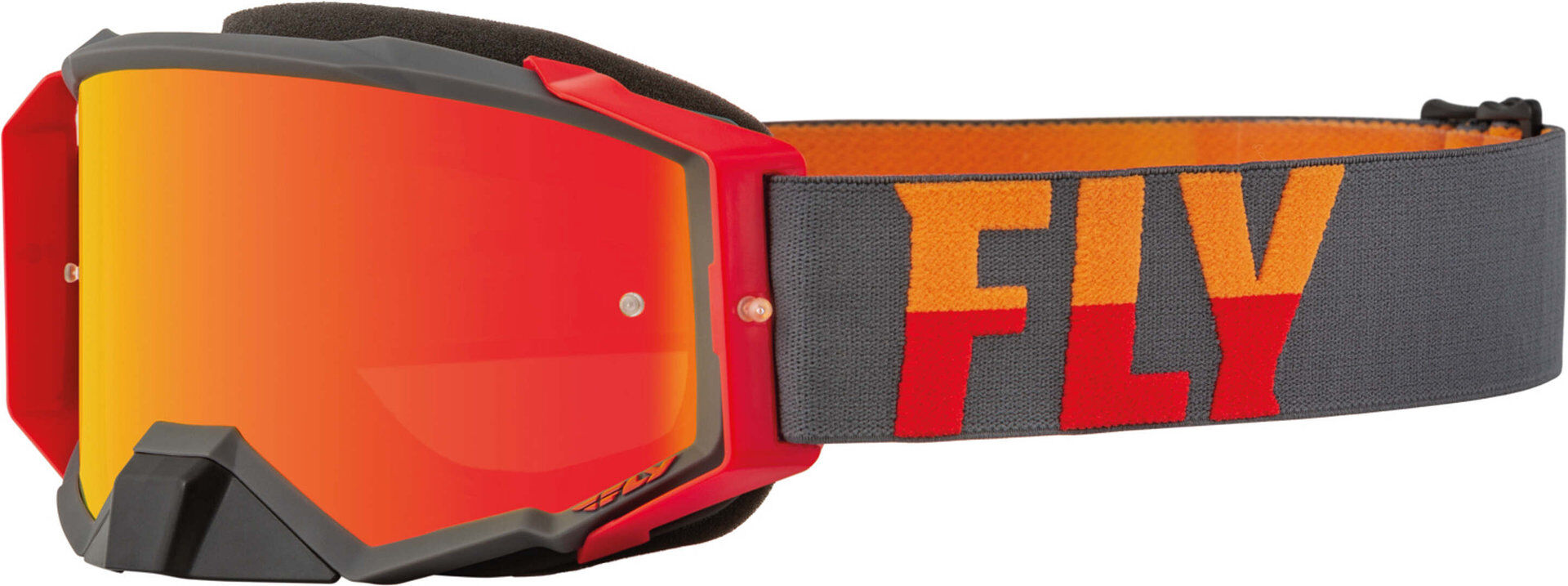 Photos - Motorcycle Goggles / Face Mask FLY Racing Zone Pro Motocross Goggles Unisex Grey Orange Size: 7010000894 
