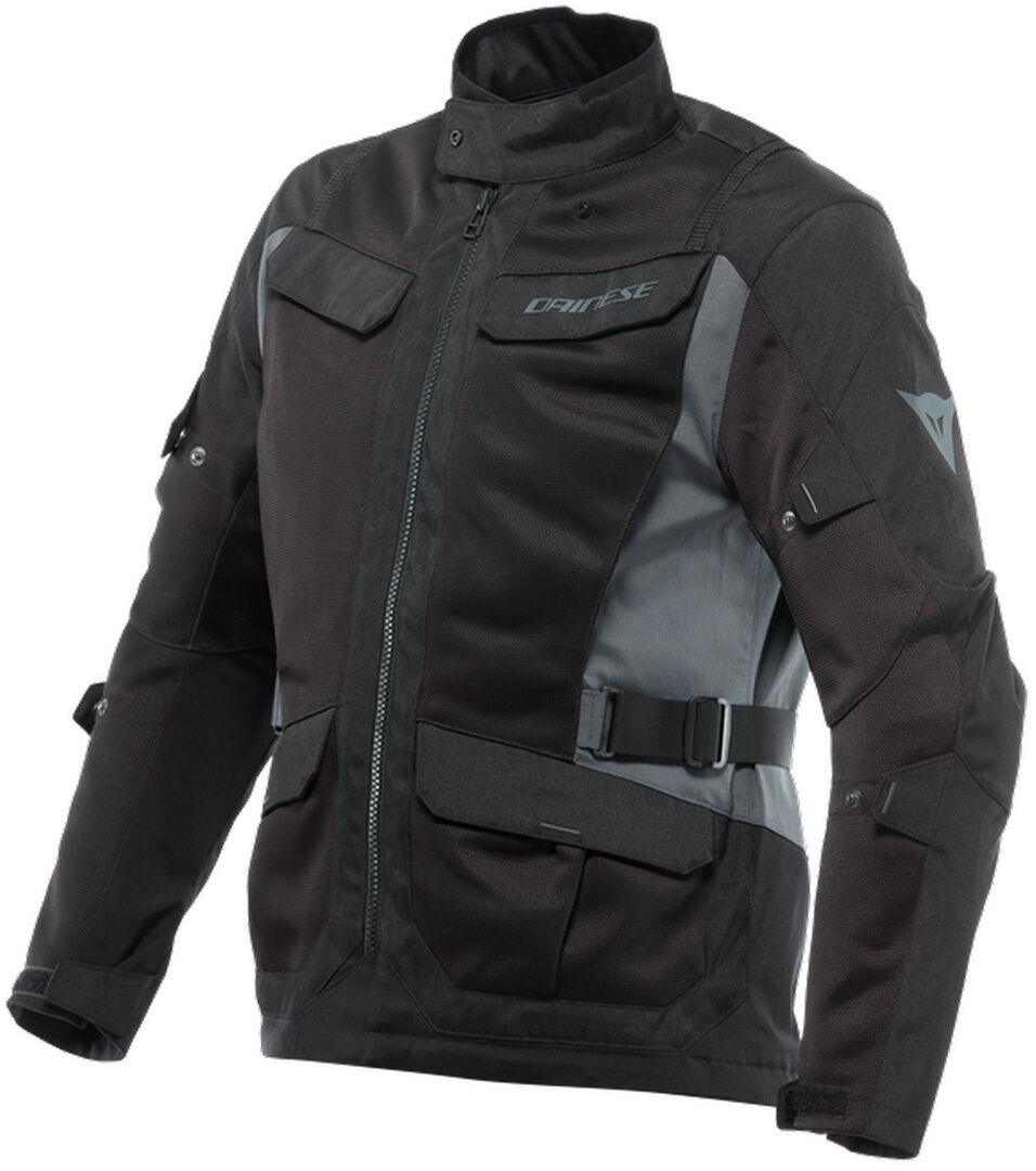 Photos - Motorcycle Clothing Dainese Desert Tex Motorcycle Textile Jacket Unisex Black Grey Size: 46 17 