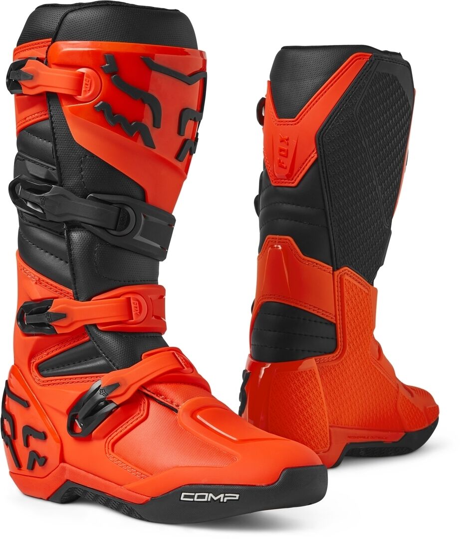 Photos - Motorcycle Boots Fox Comp Motocross Boots Unisex Orange Size: 47 48 2837382412 