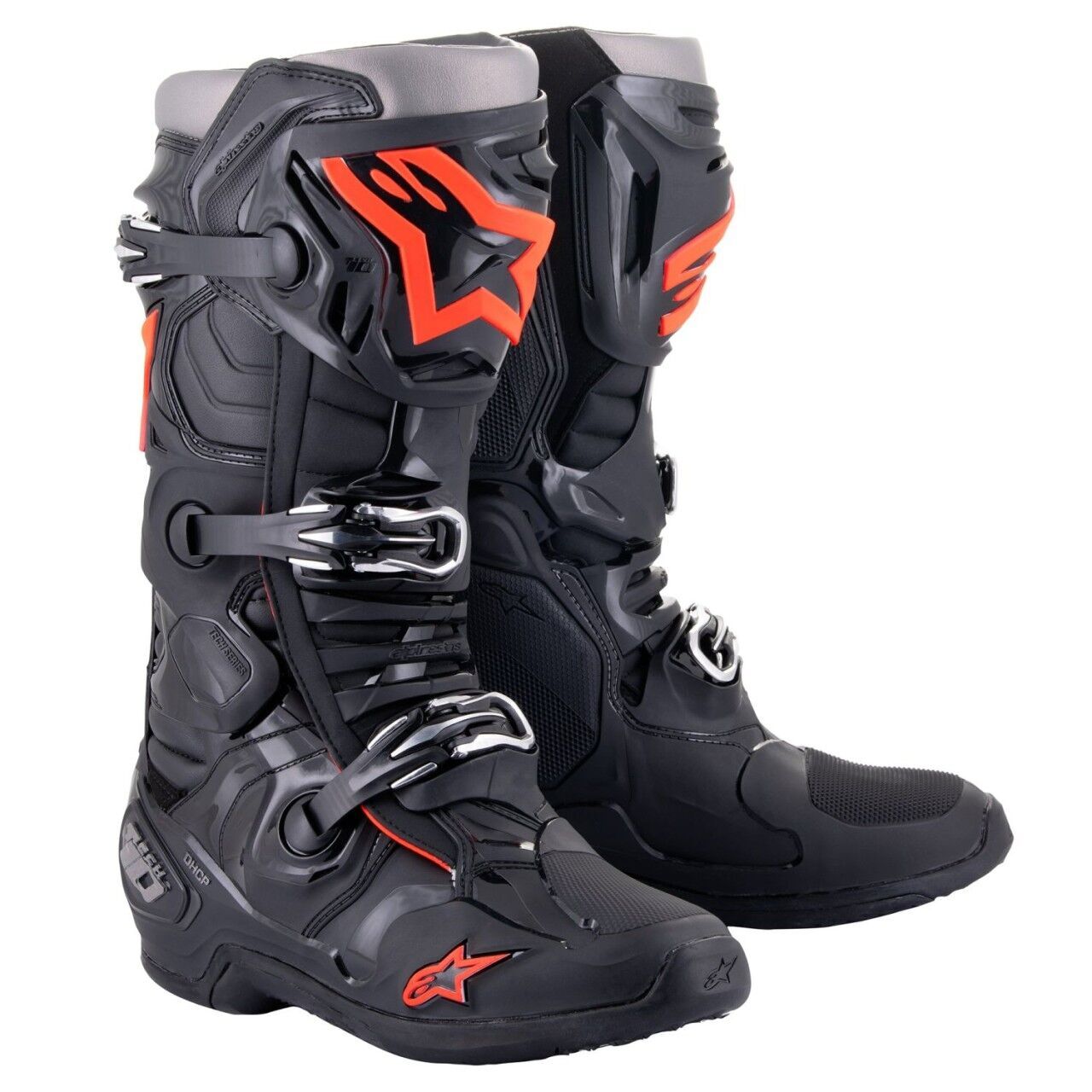 Alpinestars Tech 10 Black/Red Fluo US 11