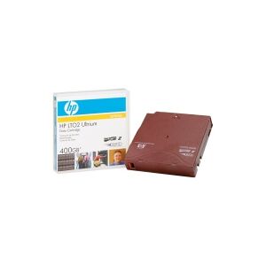 HPE RW Data Cartridge - LTO Ultrium 2 - 200 GB / 400 GB - skrivemærkater - rød - for LTO-4 Ultrium  SureStore Tape Library 1/20, 2/20, 2/40, 2/60, 4/