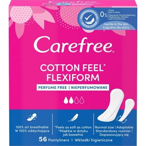 CAREFREE Cotton Feel Flexiform hygiejnebind, uparfumeret, 56 stk
