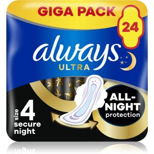 Always Ultra Secure Night serviettes hygiéniques 24 pcs - Publicité