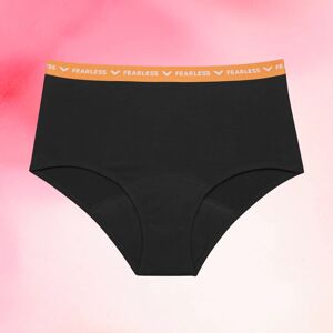 Ados - Brief Logo Waistband Heavy, Noir et orange / 3XL