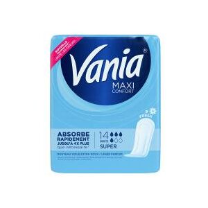 Vania Serviettes Hygieniques Maxi Confort Super 14 Serviettes - Sachet 14 Serviettes Hygieniques