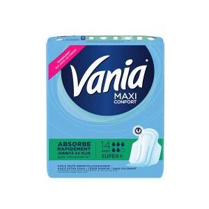 Vania Serviettes Hygieniques Maxi Confort Super Plus 14 Serviettes - Sachet 14 serviettes hygieniques