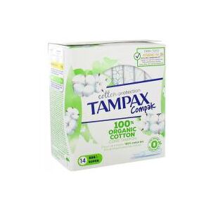 Tampax Compak Cotton Protection Super - Boîte 14 tampons