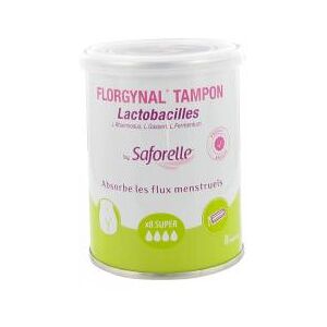 Saforelle Florgynal® Tampon - Boîte de 8 Tampons Super - Boîte 8 tampons