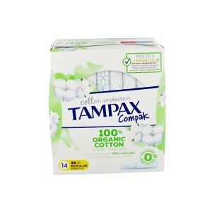 Tampax Compak Cotton Protection Regulier - Boîte 14 tampons