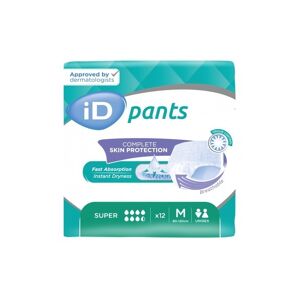Ontex ID ID Pants Super Medium - 12 paquets de 12 protections
