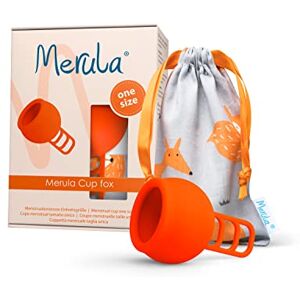 Merula Cup fox (orange) "taille unique" Coupe menstruelle en silicone à usage médical - Publicité