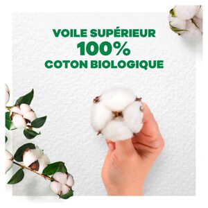 Serviettes hygiéniques long avec ailettes Cotton Bio Always 45 - Publicité